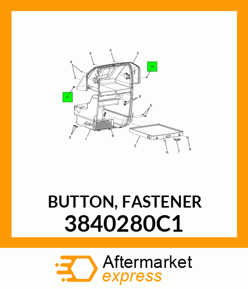 BUTTON, FASTENER 3840280C1