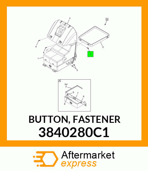 BUTTON, FASTENER 3840280C1