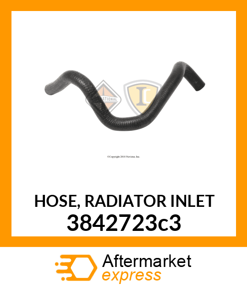 HOSE, RADIATOR INLET 3842723c3