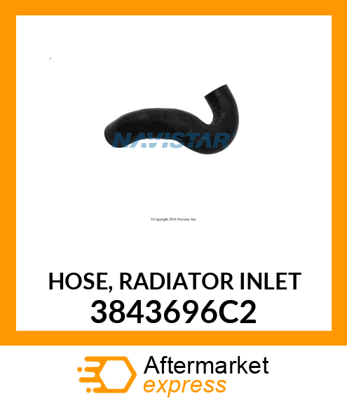 HOSE, RADIATOR INLET 3843696C2