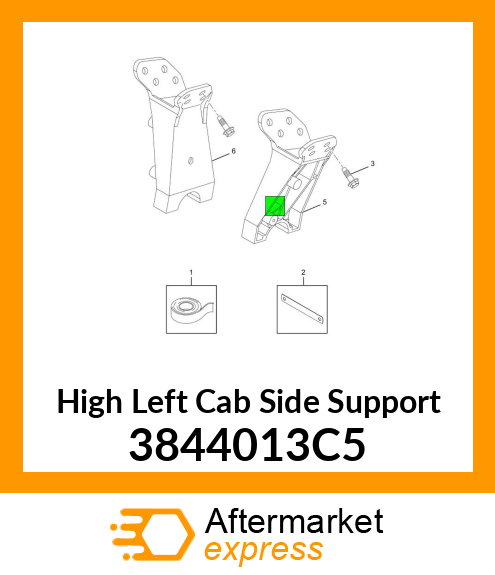 High Left Cab Side Support 3844013C5