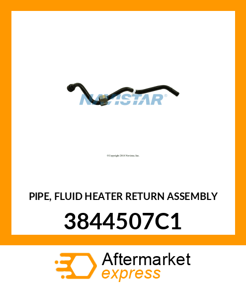 PIPE, FLUID HEATER RETURN ASSEMBLY 3844507C1