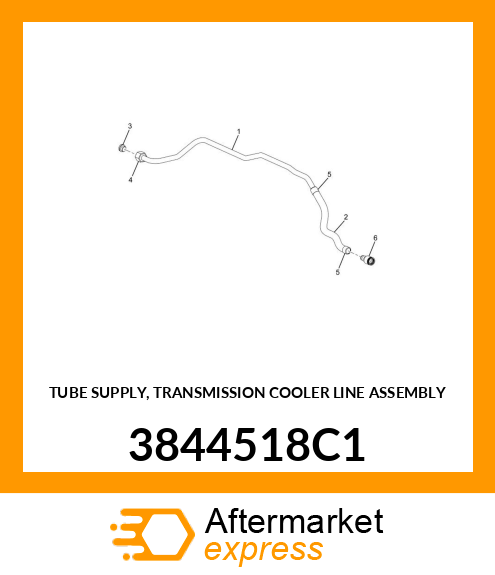 TUBE SUPPLY, TRANSMISSION COOLER LINE ASSEMBLY 3844518C1