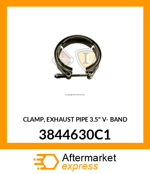 CLAMP, EXHAUST PIPE 3.5" V- BAND 3844630C1