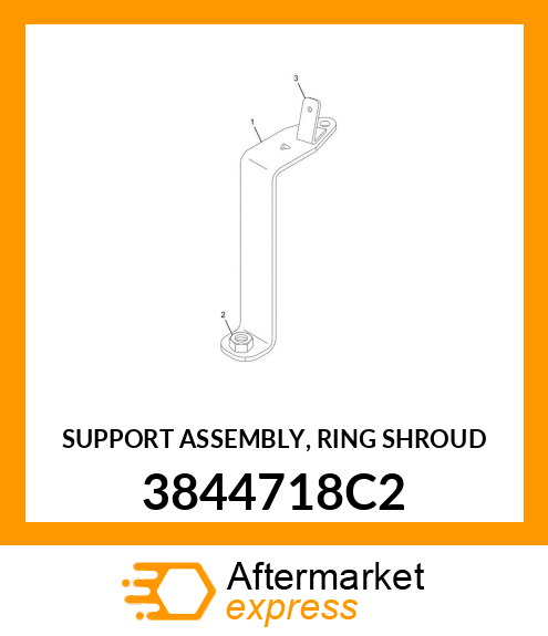 SUPPORT ASSEMBLY, RING SHROUD 3844718C2