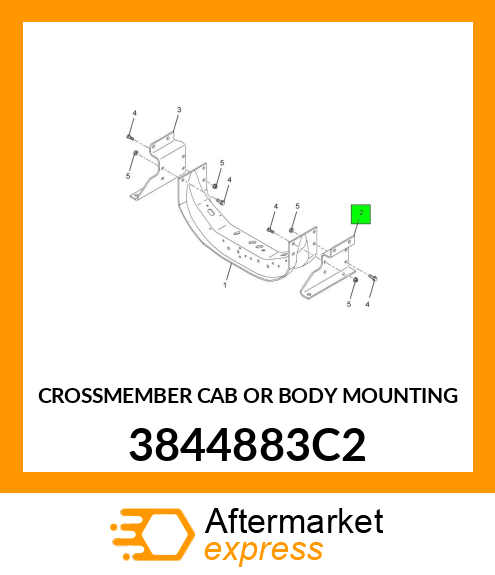 CROSSMEMBER CAB OR BODY MOUNTING 3844883C2