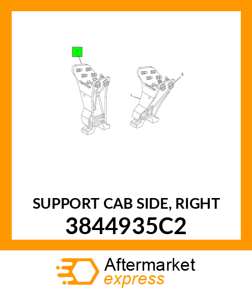 SUPPORT CAB SIDE, RIGHT 3844935C2