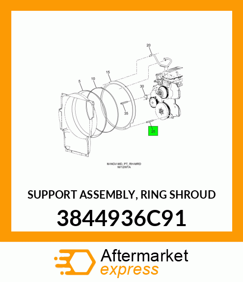 SUPPORT ASSEMBLY, RING SHROUD 3844936C91