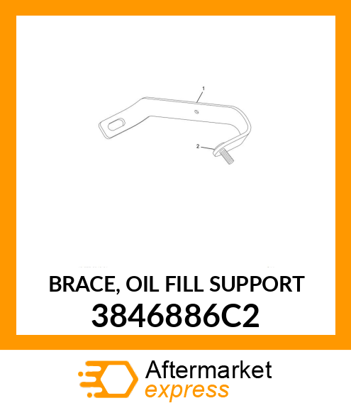 BRACE, OIL FILL SUPPORT 3846886C2