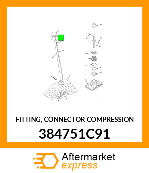 FITTING, CONNECTOR COMPRESSION 384751C91