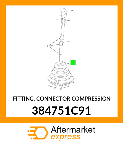 FITTING, CONNECTOR COMPRESSION 384751C91