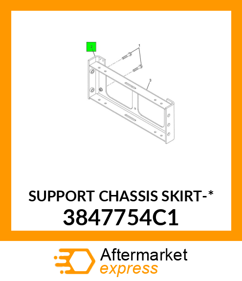 SUPPORT CHASSIS SKIRT-* 3847754C1