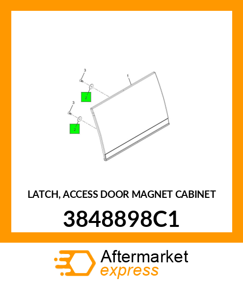 LATCH, ACCESS DOOR MAGNET CABINET 3848898C1