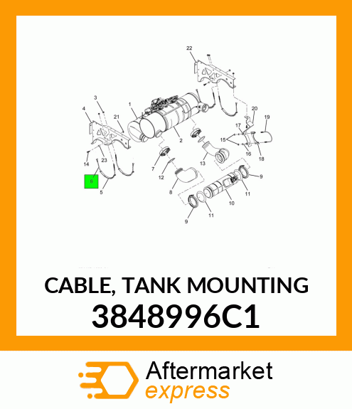 CABLE, TANK MOUNTING 3848996C1