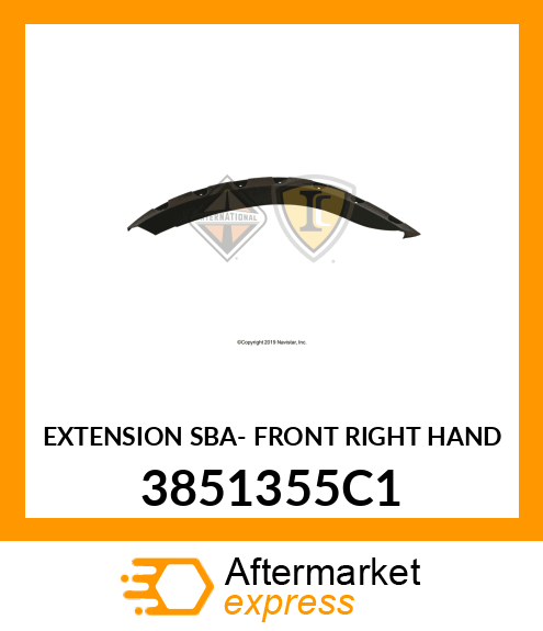 EXTENSION SBA- FRONT RIGHT HAND 3851355C1