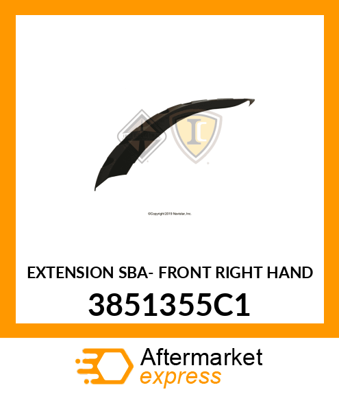 EXTENSION SBA- FRONT RIGHT HAND 3851355C1