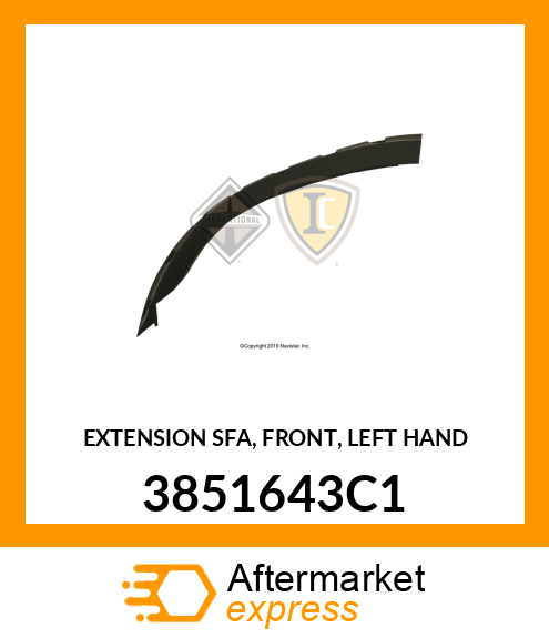 EXTENSION SFA, FRONT, LEFT HAND 3851643C1