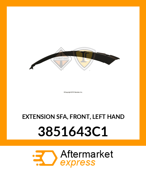 EXTENSION SFA, FRONT, LEFT HAND 3851643C1