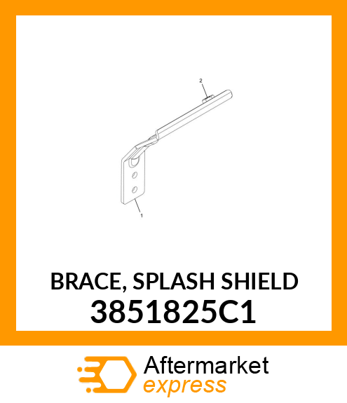 BRACE, SPLASH SHIELD 3851825C1