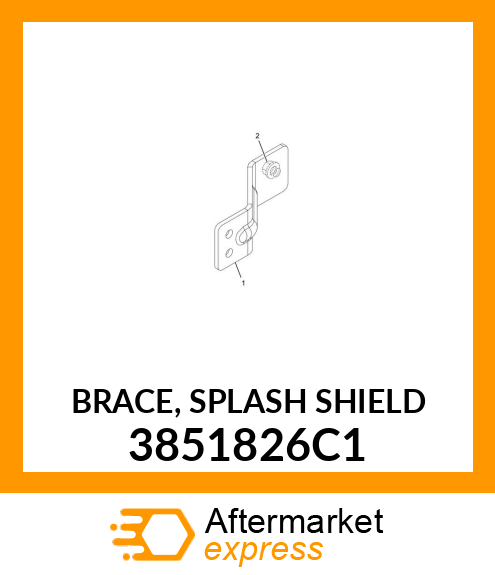 BRACE, SPLASH SHIELD 3851826C1