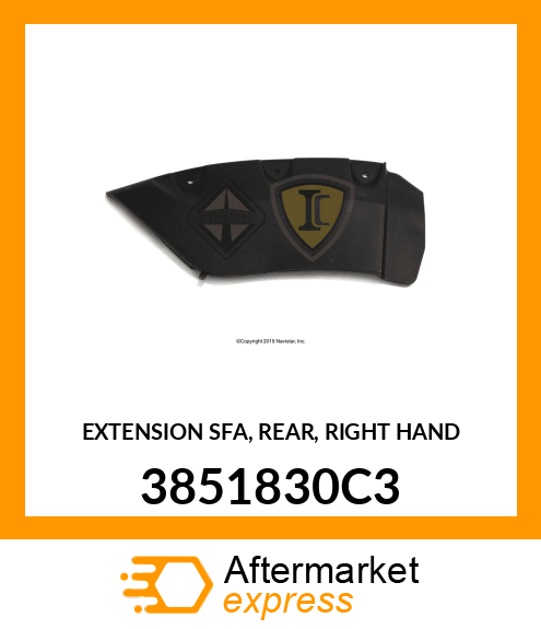 EXTENSION SFA, REAR, RIGHT HAND 3851830C3