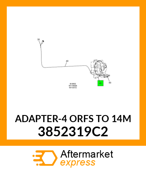 ADAPTER-4 ORFS TO 14M 3852319C2