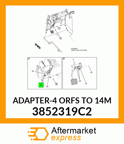 ADAPTER-4 ORFS TO 14M 3852319C2