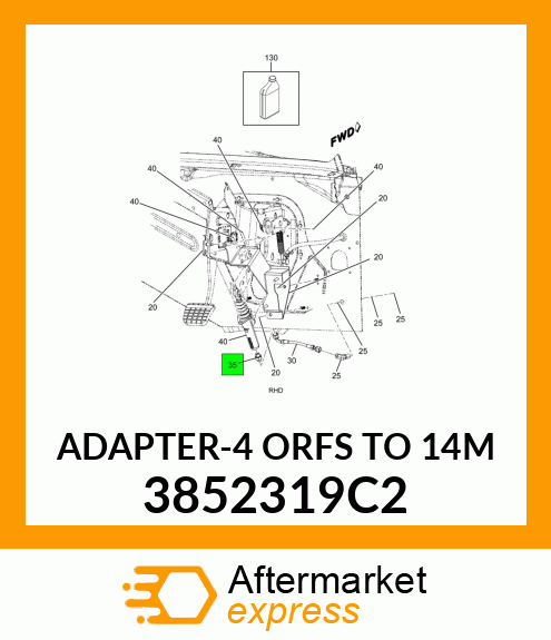 ADAPTER-4 ORFS TO 14M 3852319C2