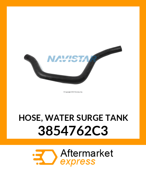 HOSE, WATER SURGE TANK 3854762C3