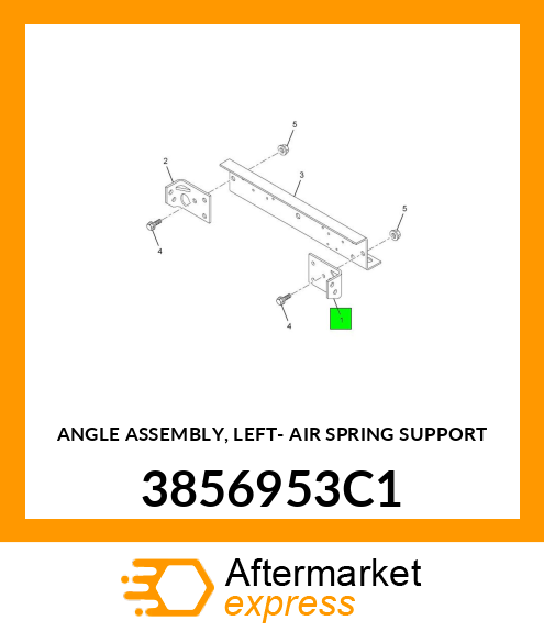ANGLE ASSEMBLY, LEFT- AIR SPRING SUPPORT 3856953C1
