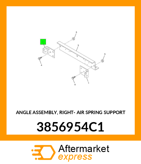 ANGLE ASSEMBLY, RIGHT- AIR SPRING SUPPORT 3856954C1
