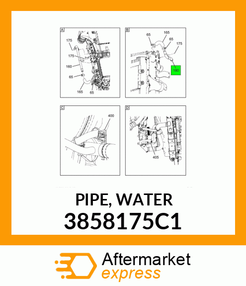 PIPE, WATER 3858175C1