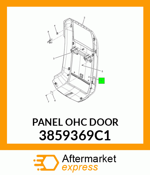 PANEL OHC DOOR 3859369C1