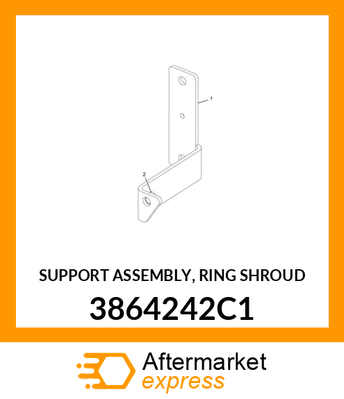 SUPPORT ASSEMBLY, RING SHROUD 3864242C1