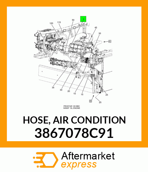 HOSE, AIR CONDITION 3867078C91