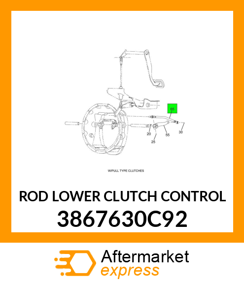 ROD LOWER CLUTCH CONTROL 3867630C92