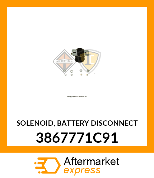 SOLENOID, BATTERY DISCONNECT 3867771C91