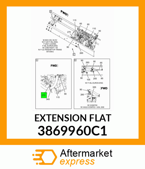EXTENSION FLAT 3869960C1