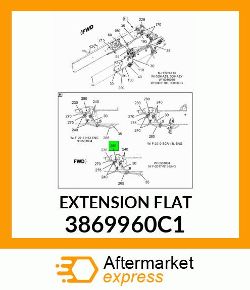 EXTENSION FLAT 3869960C1