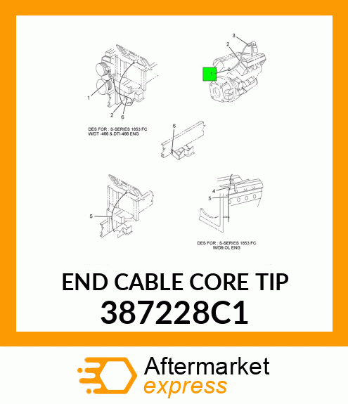 END CABLE CORE TIP 387228C1