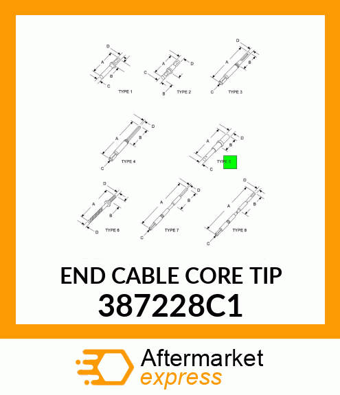 END CABLE CORE TIP 387228C1