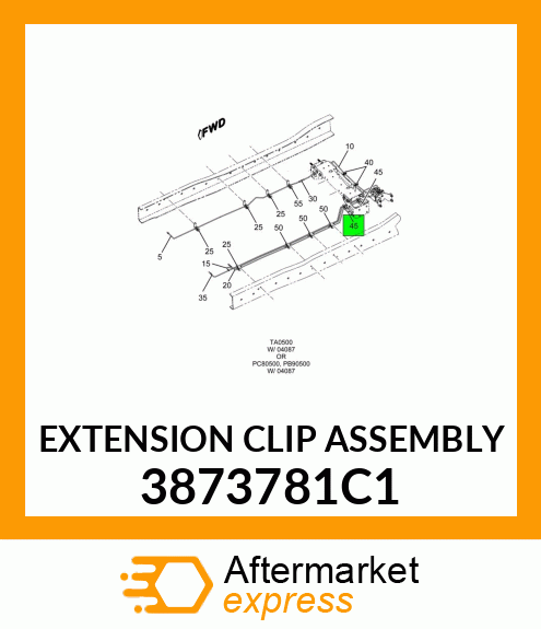 EXTENSION CLIP ASSEMBLY 3873781C1