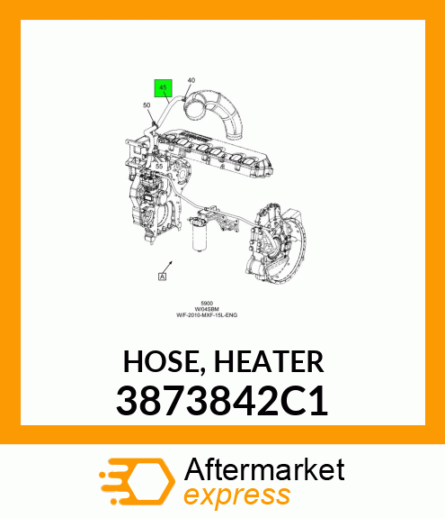 HOSE, HEATER 3873842C1