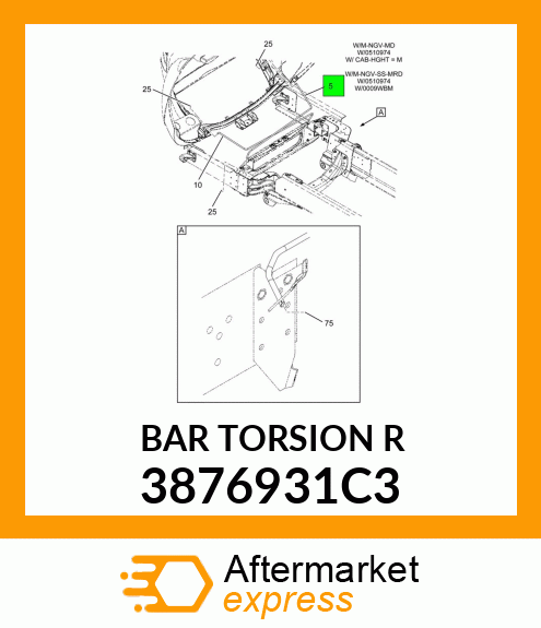 BAR TORSION R 3876931C3