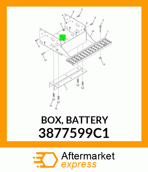 BOX, BATTERY 3877599C1