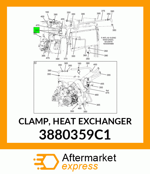 CLAMP, HEAT EXCHANGER 3880359C1