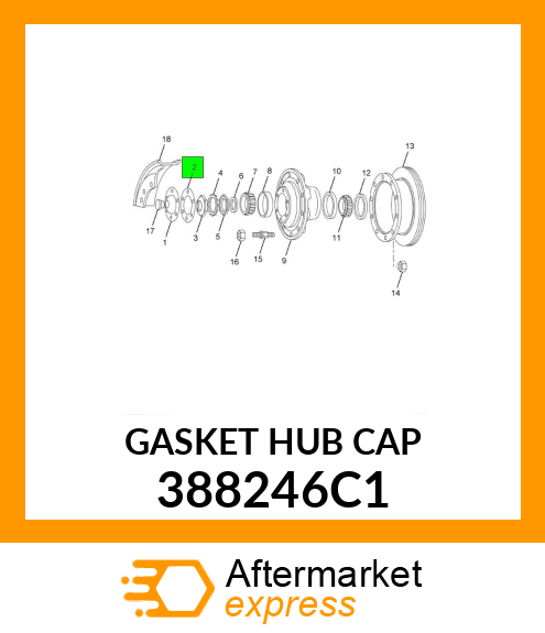 GASKET HUB CAP 388246C1