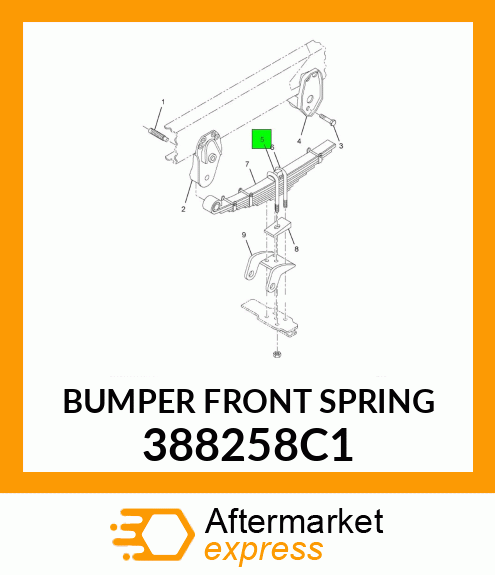 BUMPER FRONT SPRING 388258C1