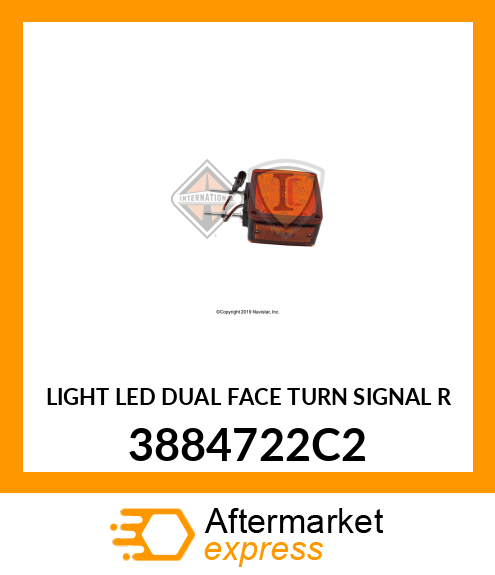 LIGHT LED DUAL FACE TURN SIGNAL R 3884722C2