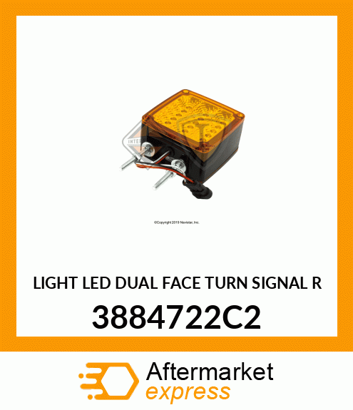 LIGHT LED DUAL FACE TURN SIGNAL R 3884722C2